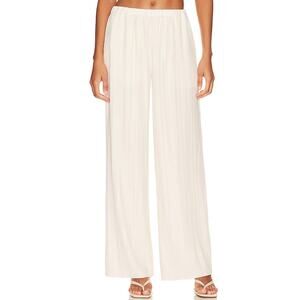 Song Of Style 'Manon' White Plisse Pant Size S